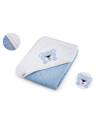 Bocioland Okrycie kąpielowe 100/100 niebieskie