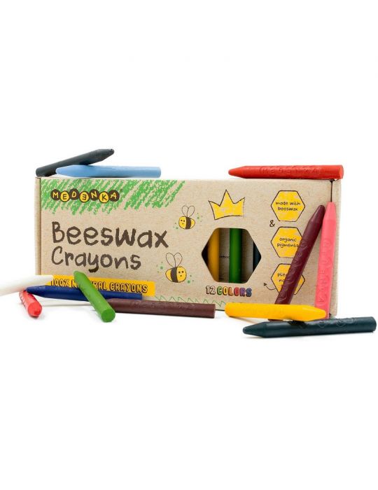 Medenka Kredki z wosku pszczelego Classic 3+ 12 kolorów