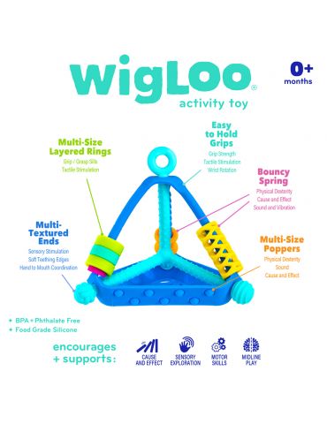 Wigloo Zabawka sensoryczna Piramidka Qelemets