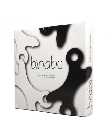 Binabo Klocki Eko elastyczne czarno-białe 60 elementów Qelements
