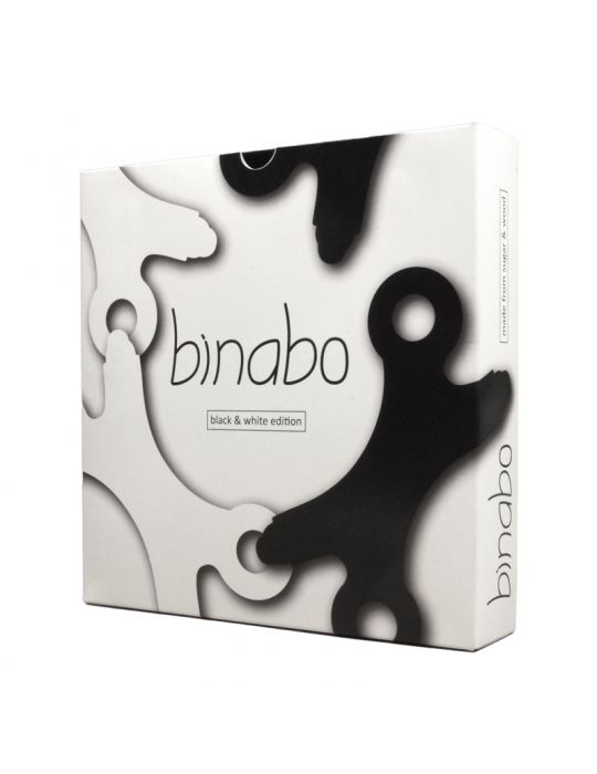 Binabo Klocki Eko elastyczne czarno-białe 60 elementów Qelements