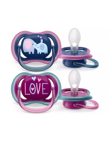 Avent Philips Smoczek uspokajający Ultra air 18m+ girl