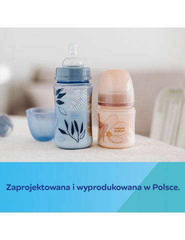 Canpol babies Butelka szerokootworowa EasyStart 240ml Gold blue