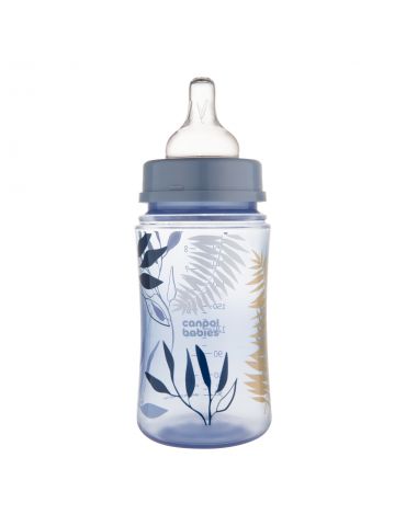 Canpol babies Butelka szerokootworowa EasyStart 240ml Gold blue