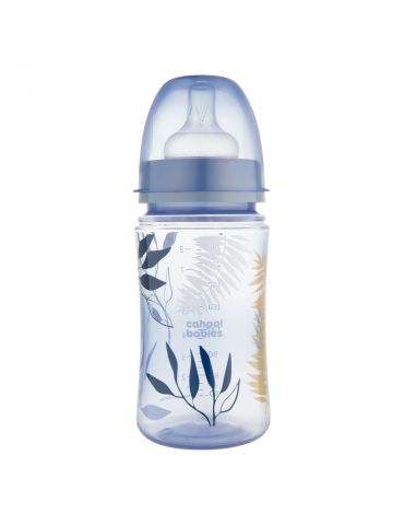 Canpol babies Butelka szerokootworowa EasyStart 240ml Gold blue