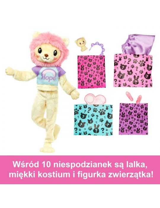 Mattel Barbie Cutie Reveal Lalka Lew słodkie stylizacje