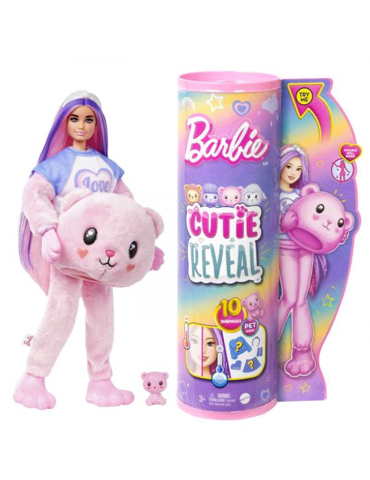 Mattel Barbie Cutie Reveal Lalka Miś słodkie stylizacje