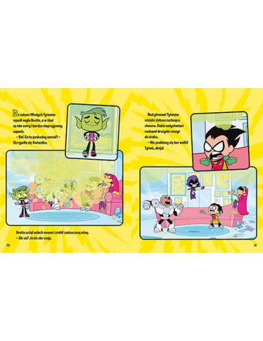 Książeczka Młodzi Tytani Akcja ! Bajki 5 minut przed snem HarperCollins