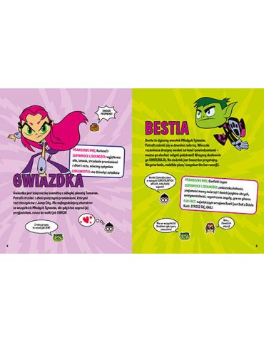 Książeczka Młodzi Tytani Akcja ! Bajki 5 minut przed snem HarperCollins