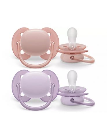 Avent Philips Smoczek uspokajający Ultra Soft 0-6 girl