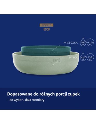 Lovi Miseczki dla niemowląt 2szt Pistachio