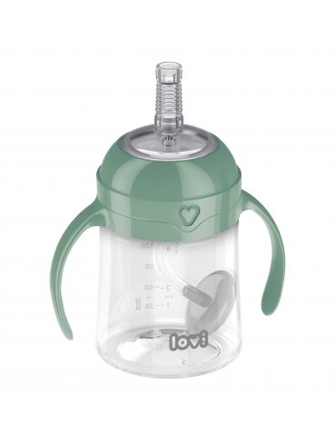 Lovi Pierwszy kubek z obciążoną słomką 150ml Green