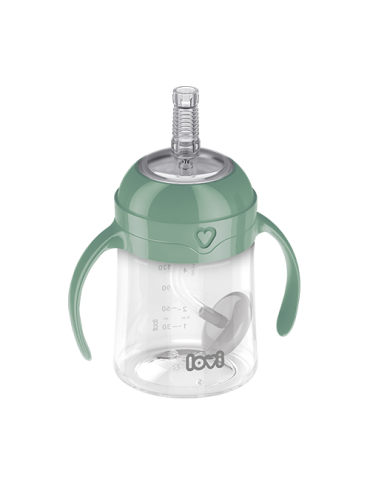 Lovi Pierwszy kubek z obciążoną słomką 150ml Green