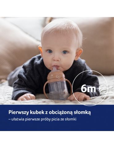 Lovi Pierwszy kubek z obciążoną słomką 150ml Green