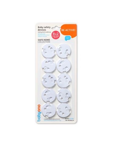 BabyOno Zabezpieczenie do gniazd elektrycznych - Zaślepka rotacyjna 10 szt