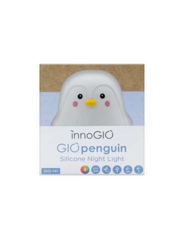 InnoGio Lampka silikonowa nocna Giopenguin