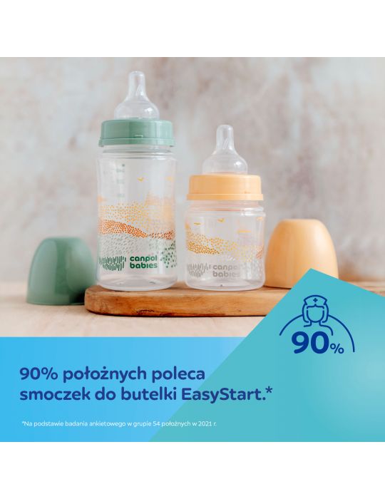 Canpol Babies Butelka antykolkowa EasyStart Mountains 240ml green