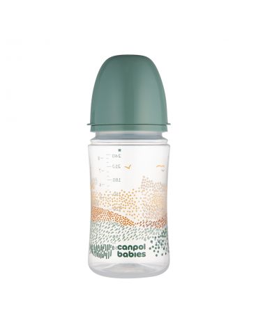 Canpol Babies Butelka antykolkowa EasyStart Mountains 240ml green
