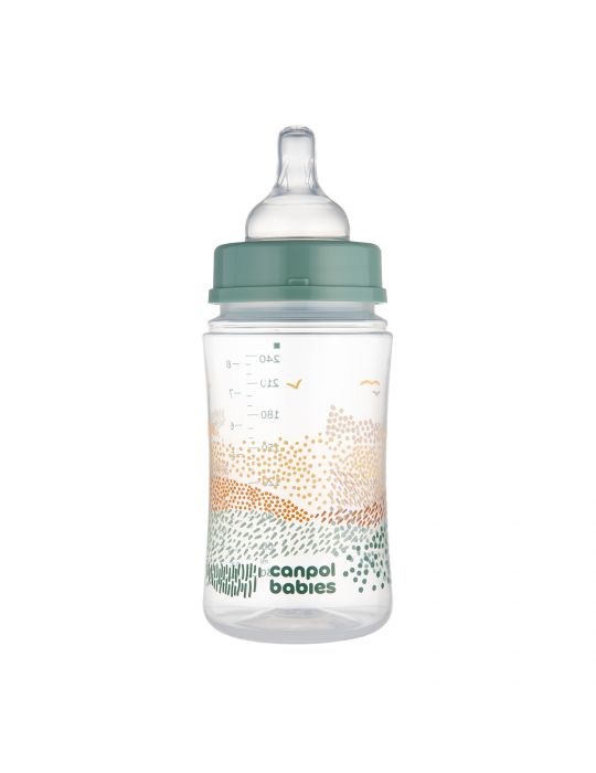 Canpol Babies Butelka antykolkowa EasyStart Mountains 240ml green