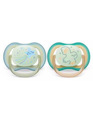 Avent Philips Smoczek uspokajający Ultra Air Nighttime 0-6