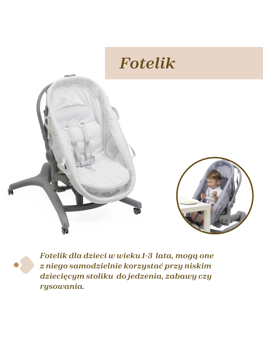 Chicco Łóżeczko Baby Hug Pro 5w1 Earl grey