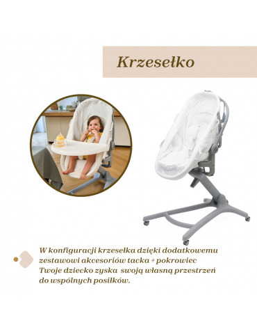Chicco Łóżeczko Baby Hug Pro 5w1 Beige latte