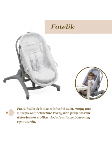 Chicco Łóżeczko Baby Hug Pro 5w1 Beige latte