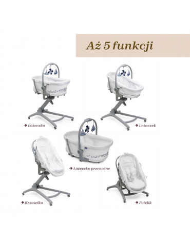 Chicco Łóżeczko Baby Hug Pro 5w1 Beige latte