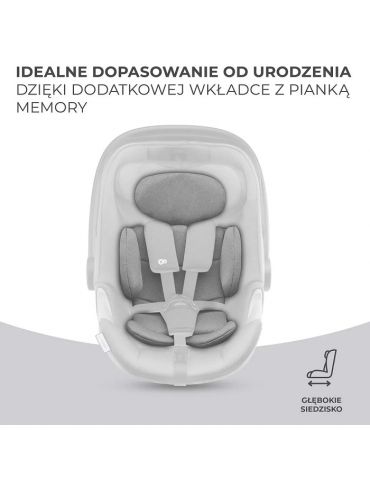 Kinderkraft I-Care i-size Fotelik samochodowy 0-13 kg Cool grey