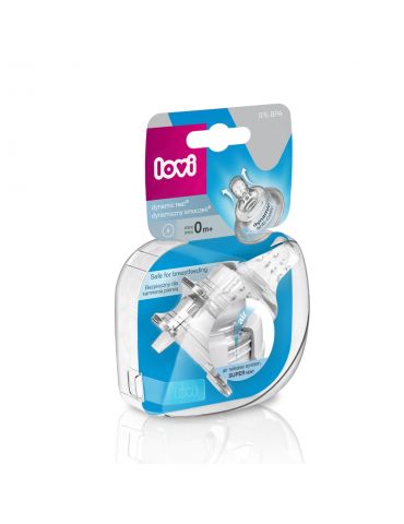 Lovi smoczek do butelek silikonowy 0m+ mini 2szt