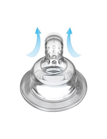 Lovi smoczek do butelek silikonowy 6m+ średni 2szt