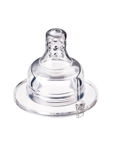 Lovi smoczek do butelek silikonowy 3m+ wolny 2szt