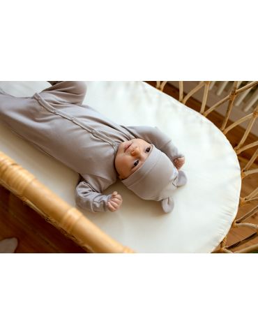 Poofi Pajac bawełniany Jasny szary