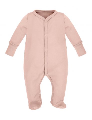 Poofi Pajac bawełniany Pudrowy