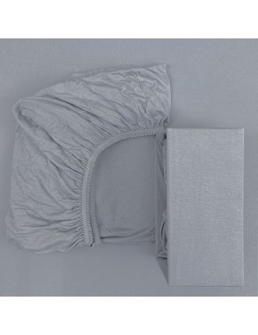 Fiki Miki Prześcieradło bambusowe 160x80 160x70 szare