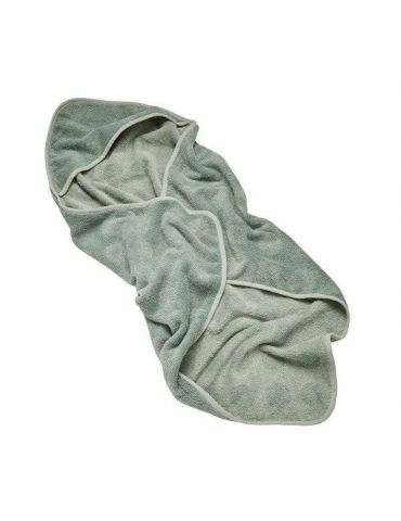 Leander Ręcznik kąpielowy z kapturkiem Organic zielony