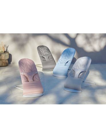 Babybjorn Leżaczek Bliss Woven Petal Quilt Light grey