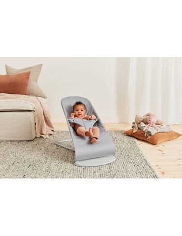 Babybjorn Leżaczek Bliss Woven Petal Quilt Light grey