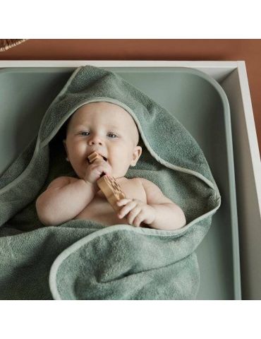 Leander Ręcznik kąpielowy z kapturkiem Organic różowy