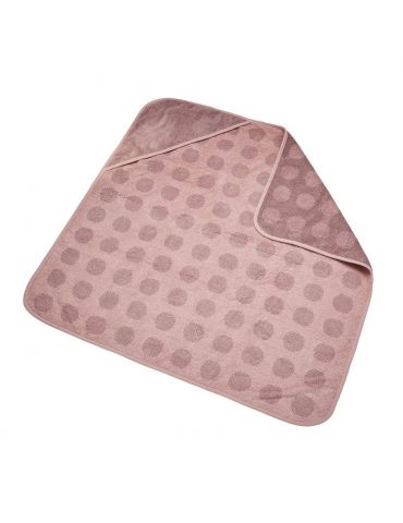 Leander Ręcznik kąpielowy z kapturkiem Organic różowy