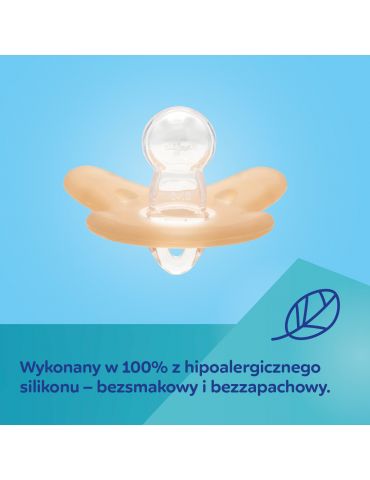 Canpol babies Smoczek 100 % silikonowy symetryczny 6-12m zielony