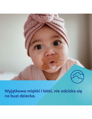 Canpol babies Smoczek 100 % silikonowy symetryczny 6-12m zielony