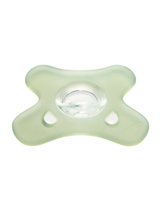 Canpol babies Smoczek 100 % silikonowy symetryczny 6-12m zielony