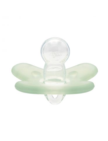 Canpol babies Smoczek 100 % silikonowy symetryczny 6-12m zielony