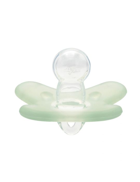 Canpol babies Smoczek 100 % silikonowy symetryczny 6-12m zielony