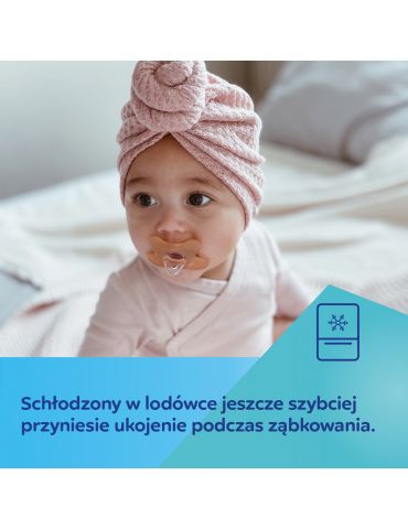 Canpol babies Smoczek 100 % silikonowy symetryczny 6-12m white