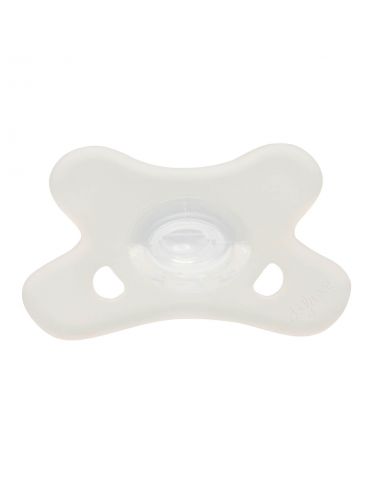 Canpol babies Smoczek 100 % silikonowy symetryczny 6-12m white