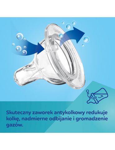 Canpol babies Butelka szerokootworowa ze świecącymi uchwytami EasyStart 120ml Sleepy Koala pink