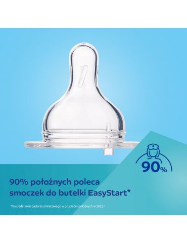 Canpol babies Butelka szerokootworowa ze świecącymi uchwytami EasyStart 120ml Sleepy Koala pink