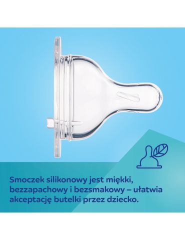 Canpol babies Butelka szerokootworowa ze świecącymi uchwytami EasyStart 120ml Sleepy Koala pink